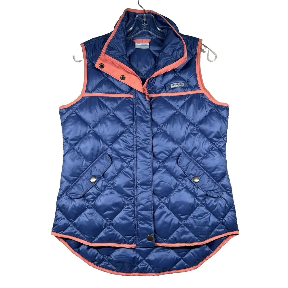 Columbia PFG Vest Womens SM Quilted Puffer Harborside Sleeveless Outdoor Hiking
